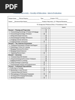 Final Evaluation by Host Teacher