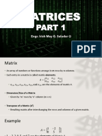 Lesson 3 - Matrices Part 1