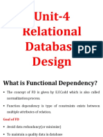 Unit-4 Relational Database Design