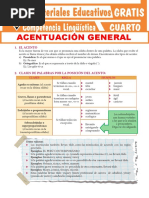 Acentuación General para Cuarto Grado de Secundaria