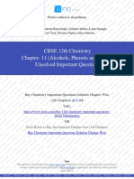 Class 12th Chemistry Chapter 11 (Alcohols, Phenols and Ethers) Important Unsolved Questions