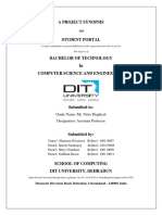 SYNOPSIS - Student Portal