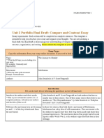 Team Unit 2 Compare and Contrast Essay Final Draft Student Sample