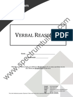 Verbal Reasoning SSE