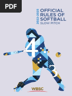 2022 - 2025 Slow Pitch Softball Playing Rule