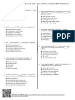 323 - Mixed Tenses Advanced Level Test Quiz Online Exercise With Answers 1