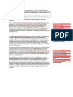 2010 HSC Industrial Tech Speciman Exam Sample Answer