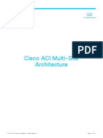 Cisco ACI Multi-Site Architecture White Paper