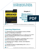 Chapter 09 - Developing Brand Equity Measurement