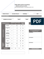 Reporte de Evaluacion 1°, 2° y 3° (Secundaria)