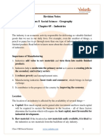 CBSE Class 8 Geography Chapter 5 Notes - Industries