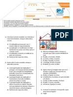 SIMULADO 3 T 6º ANO Espanhol