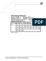 VW Tiguan 2 Fuel System Diesel Eng