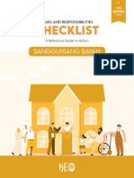 CHECKLIST - TASKS AND RESPONSIBILITIES - SANGGUNIANG BAYAN - 2022 - Rev3