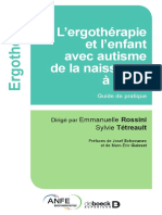 L'Ergothrapie Et L'enfant Avec Autisme de La Naissance 6 Ans