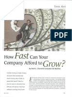 How Fast Can Your Company Afford To Grow