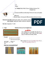 Module 6 - Study of Lines - Relations Between Two Straight Lines