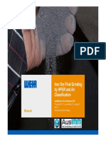 Iron Ore Final Grinding by HPGR and Air Classification