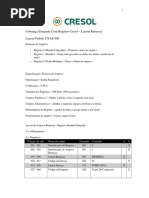 Integrada - Remessa - Cnab400 - Cresol 133