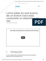 Como Saber en Qué Puerto de Un Switch Cisco Está Conectado Un Dispositivo de Red