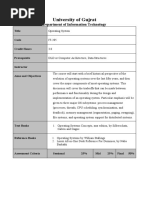 IT-205 (OS) Course Outline