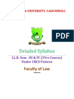 Syllabus - LLB 3 Yrs Sem III & IV Cbcs