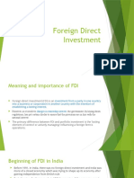 Foreign Direct Investment