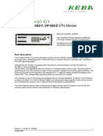 CP 031-Z, CP 033-Y, CP 033-Z CPU-Module