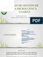 Plan de Gestión de La Microcuenca Coarita (FCMC)