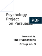 Psychology Project On Persuasion