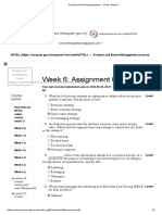 Product and Brand Management Week 6 Assignment