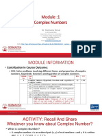 Complex Numbers Basics