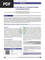 Journey of Bone Graft Materials in Periodontal Therapy: A Chronological Review