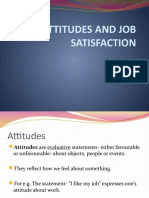 Attitudes and Job Satisfaction