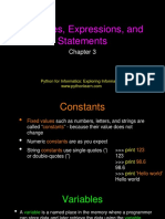 CE100 - Chapter 3 - Operators (Expressions, Data Types and Variables)