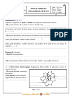 Devoir de Contrôle N°1 - SVT - 1ère AS (2011-2012) MR Jamel Yeddes