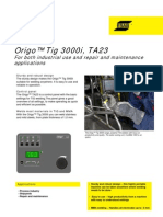 ESAB Origo Tig 3000i TA23 Welding Machine