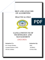 RITIK DESWAL (19CSE043) DAA PRACTICAL FILE - Ruchi CSE