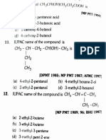 PYQ of Organic Nomenclature NEET 2022