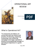 Operational Art Review