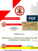 MODULO III - Taticas e Tecnicas de Combate Aos Incendios Florestais