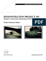 FHWA - Design and Construction Monitoring of Soil Nail Walls Demo