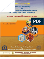 Entrepreneurship Development in Dairy and Food Industry