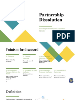 Partnetship Dissolution