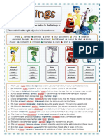 Feelings and Emotions Vocabulary Exercises (With Answers)