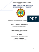 Informe de Practicas Auditoria Contable Milagros