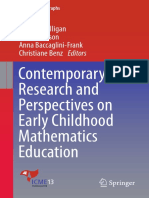 Contemporary Research and Perspectives On Early Childhood Mathematics Education