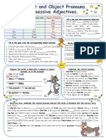 Subject and Object Pronouns. Possessive Adjectives