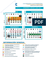 Calendario Escolar Licenciatura