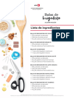 Lista de Ingredientes - Balas de Brigadeiro Faca e Venda